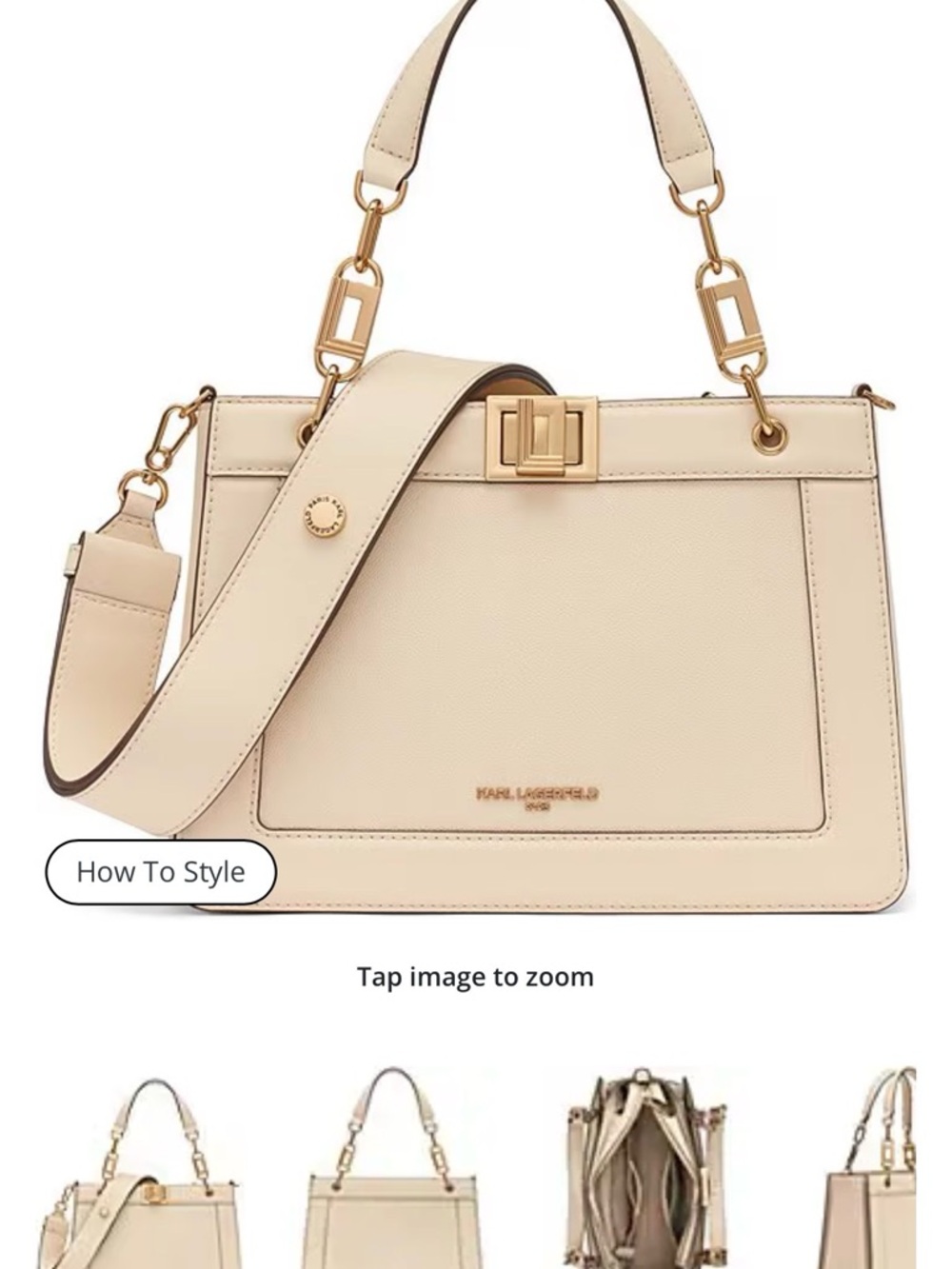 Karl Lagerfeld Ivette Bag Tote Leather - Picture 8 of 10